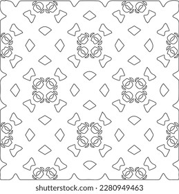 Stylish texture with figures from lines.Abstract geometric black and white pattern for web page, textures, card, poster, fabric, textile. Monochrome graphic repeating design. 