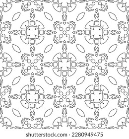 Textura elegante con figuras de líneas.Patrón geométrico en blanco y negro para páginas web, texturas, tarjetas, afiches, tela, textil. Diseño repetitivo gráfico monocromo. 