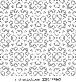 Stylish texture with figures from lines.Abstract geometric black and white pattern for web page, textures, card, poster, fabric, textile. Monochrome graphic repeating design. 