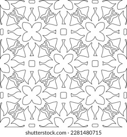 Textura elegante con figuras de líneas.Patrón geométrico en blanco y negro para páginas web, texturas, tarjetas, afiches, tela, textil. Diseño repetitivo gráfico monocromo. 