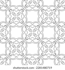 Stilvolle Textur mit Figuren aus Linien.Abstraktes geometrisches Schwarz-Weiß Muster für Webseiten, Texturen, Karten, Poster, Stoff, Textilien. Monochrome grafische Wiederholungsdesign. 