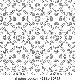Textura elegante con figuras de líneas.Patrón geométrico en blanco y negro para páginas web, texturas, tarjetas, afiches, tela, textil. Diseño repetitivo gráfico monocromo. 