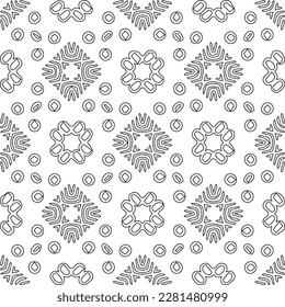 Textura elegante con figuras de líneas.Patrón geométrico en blanco y negro para páginas web, texturas, tarjetas, afiches, tela, textil. Diseño repetitivo gráfico monocromo. 