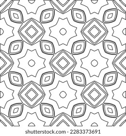 Textura elegante con figuras de líneas.Patrón geométrico en blanco y negro para páginas web, texturas, tarjetas, afiches, tela, textil. Diseño repetitivo gráfico monocromo. 