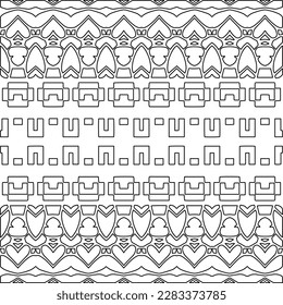 
Textura elegante con figuras de líneas.Patrón geométrico en blanco y negro para páginas web, texturas, tarjetas, afiches, tela, textil. Diseño repetitivo gráfico monocromo. 
