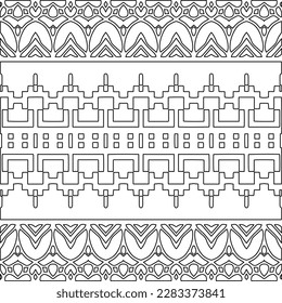
Stylish texture with figures from lines.Abstract geometric black and white pattern for web page, textures, card, poster, fabric, textile. Monochrome graphic repeating design. 