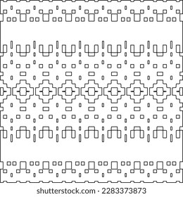 
Stylish texture with figures from lines.Abstract geometric black and white pattern for web page, textures, card, poster, fabric, textile. Monochrome graphic repeating design. 