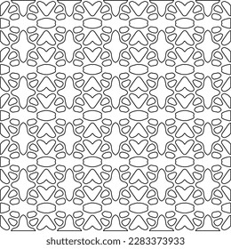 Textura elegante con figuras de líneas.Patrón geométrico en blanco y negro para páginas web, texturas, tarjetas, afiches, tela, textil. Diseño repetitivo gráfico monocromo. 