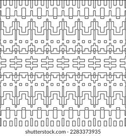
Textura elegante con figuras de líneas.Patrón geométrico en blanco y negro para páginas web, texturas, tarjetas, afiches, tela, textil. Diseño repetitivo gráfico monocromo. 