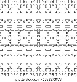 
Stylish texture with figures from lines.Abstract geometric black and white pattern for web page, textures, card, poster, fabric, textile. Monochrome graphic repeating design. 