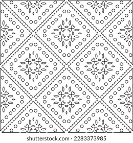 Stylish texture with figures from lines.Abstract geometric black and white pattern for web page, textures, card, poster, fabric, textile. Monochrome graphic repeating design. 