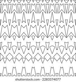 Textura elegante con figuras de líneas.Patrón geométrico en blanco y negro para páginas web, texturas, tarjetas, afiches, tela, textil. Diseño repetitivo gráfico monocromo. 