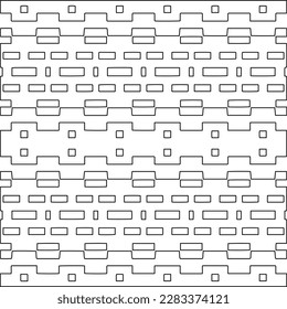
Stylish texture with figures from lines.Abstract geometric black and white pattern for web page, textures, card, poster, fabric, textile. Monochrome graphic repeating design. 
