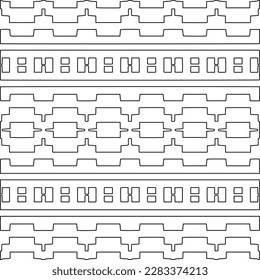 
Stylish texture with figures from lines.Abstract geometric black and white pattern for web page, textures, card, poster, fabric, textile. Monochrome graphic repeating design. 