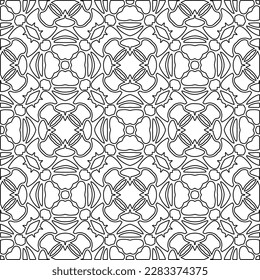 
Stylish texture with figures from lines.Abstract geometric black and white pattern for web page, textures, card, poster, fabric, textile. Monochrome graphic repeating design. 