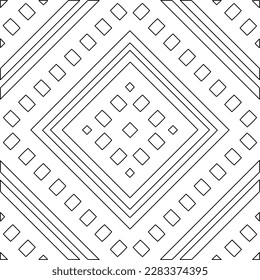 
Stylish texture with figures from lines.Abstract geometric black and white pattern for web page, textures, card, poster, fabric, textile. Monochrome graphic repeating design. 