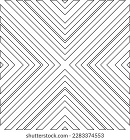 
Stylish texture with figures from lines.Abstract geometric black and white pattern for web page, textures, card, poster, fabric, textile. Monochrome graphic repeating design. 