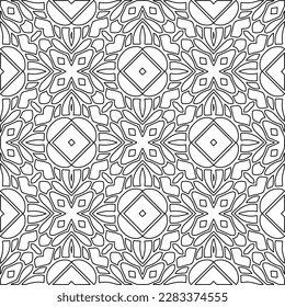 
Textura elegante con figuras de líneas.Patrón geométrico en blanco y negro para páginas web, texturas, tarjetas, afiches, tela, textil. Diseño repetitivo gráfico monocromo. 