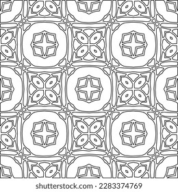 
Textura elegante con figuras de líneas.Patrón geométrico en blanco y negro para páginas web, texturas, tarjetas, afiches, tela, textil. Diseño repetitivo gráfico monocromo. 