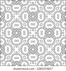 Stylish texture with figures from lines.Abstract geometric black and white pattern for web page, textures, card, poster, fabric, textile. Monochrome graphic repeating design. 