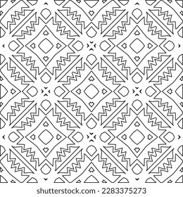 Textura elegante con figuras de líneas.Patrón geométrico en blanco y negro para páginas web, texturas, tarjetas, afiches, tela, textil. Diseño repetitivo gráfico monocromo. 