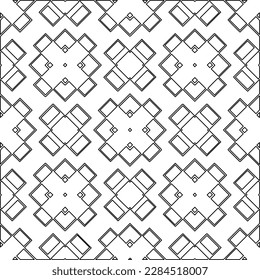 Stilvolle Textur mit Figuren aus Linien.Abstraktes geometrisches Schwarz-Weiß Muster für Webseiten, Texturen, Karten, Poster, Stoff, Textilien. Monochrome grafische Wiederholungsdesign. 
