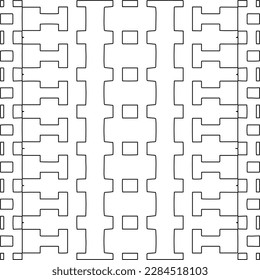 Stylish texture with figures from lines.Abstract geometric black and white pattern for web page, textures, card, poster, fabric, textile. Monochrome graphic repeating design. 