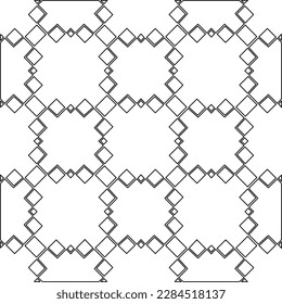 Stylish texture with figures from lines.Abstract geometric black and white pattern for web page, textures, card, poster, fabric, textile. Monochrome graphic repeating design. 