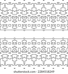 Stylish texture with figures from lines.Abstract geometric black and white pattern for web page, textures, card, poster, fabric, textile. Monochrome graphic repeating design. 