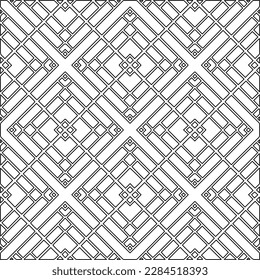 Textura elegante con figuras de líneas.Patrón geométrico en blanco y negro para páginas web, texturas, tarjetas, afiches, tela, textil. Diseño repetitivo gráfico monocromo. 