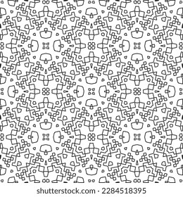 Textura elegante con figuras de líneas.Patrón geométrico en blanco y negro para páginas web, texturas, tarjetas, afiches, tela, textil. Diseño repetitivo gráfico monocromo. 