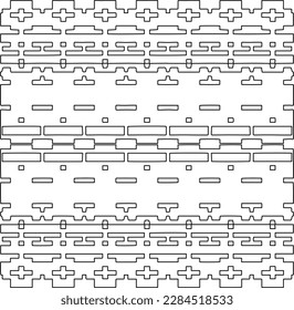 Textura elegante con figuras de líneas.Patrón geométrico en blanco y negro para páginas web, texturas, tarjetas, afiches, tela, textil. Diseño repetitivo gráfico monocromo. 
