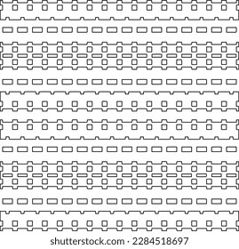 Stylish texture with figures from lines.Abstract geometric black and white pattern for web page, textures, card, poster, fabric, textile. Monochrome graphic repeating design. 