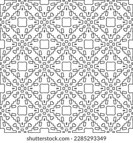 Textura elegante con figuras de líneas.Patrón geométrico en blanco y negro para páginas web, texturas, tarjetas, afiches, tela, textil. Diseño repetitivo gráfico monocromo. 