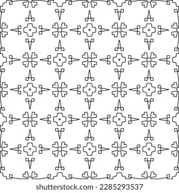 Textura elegante con figuras de líneas.Patrón geométrico en blanco y negro para páginas web, texturas, tarjetas, afiches, tela, textil. Diseño repetitivo gráfico monocromo. 