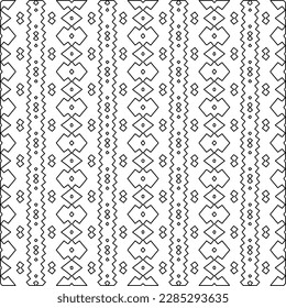 Textura elegante con figuras de líneas.Patrón geométrico en blanco y negro para páginas web, texturas, tarjetas, afiches, tela, textil. Diseño repetitivo gráfico monocromo. 