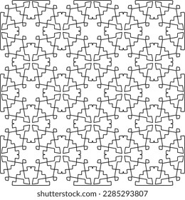 Textura elegante con figuras de líneas.Patrón geométrico en blanco y negro para páginas web, texturas, tarjetas, afiches, tela, textil. Diseño repetitivo gráfico monocromo. 