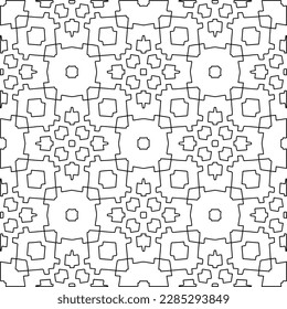 Textura elegante con figuras de líneas.Patrón geométrico en blanco y negro para páginas web, texturas, tarjetas, afiches, tela, textil. Diseño repetitivo gráfico monocromo. 