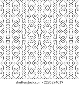 Textura elegante con figuras de líneas.Patrón geométrico en blanco y negro para páginas web, texturas, tarjetas, afiches, tela, textil. Diseño repetitivo gráfico monocromo. 