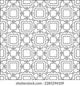 Textura elegante con figuras de líneas.Patrón geométrico en blanco y negro para páginas web, texturas, tarjetas, afiches, tela, textil. Diseño repetitivo gráfico monocromo. 