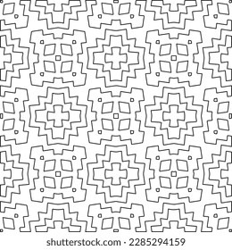 Textura elegante con figuras de líneas.Patrón geométrico en blanco y negro para páginas web, texturas, tarjetas, afiches, tela, textil. Diseño repetitivo gráfico monocromo. 