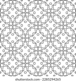 Textura elegante con figuras de líneas.Patrón geométrico en blanco y negro para páginas web, texturas, tarjetas, afiches, tela, textil. Diseño repetitivo gráfico monocromo. 