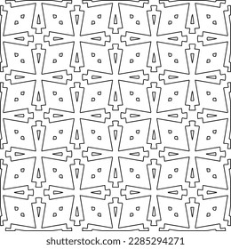 Textura elegante con figuras de líneas.Patrón geométrico en blanco y negro para páginas web, texturas, tarjetas, afiches, tela, textil. Diseño repetitivo gráfico monocromo. 