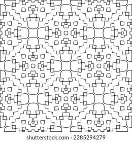 Textura elegante con figuras de líneas.Patrón geométrico en blanco y negro para páginas web, texturas, tarjetas, afiches, tela, textil. Diseño repetitivo gráfico monocromo. 