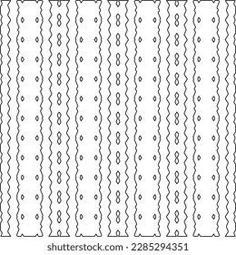 Stylish texture with figures from lines.Abstract geometric black and white pattern for web page, textures, card, poster, fabric, textile. Monochrome graphic repeating design. 