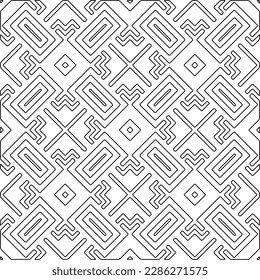 Textura elegante con figuras de líneas.Patrón geométrico en blanco y negro para páginas web, texturas, tarjetas, afiches, tela, textil. Diseño repetitivo gráfico monocromo. 