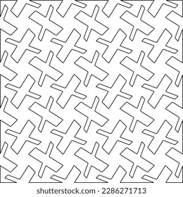 Textura elegante con figuras de líneas.Patrón geométrico en blanco y negro para páginas web, texturas, tarjetas, afiches, tela, textil. Diseño repetitivo gráfico monocromo. 