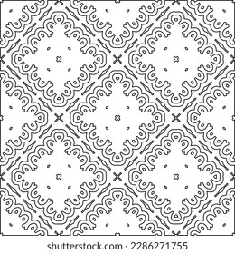 Stilvolle Textur mit Figuren aus Linien.Abstraktes geometrisches Schwarz-Weiß Muster für Webseiten, Texturen, Karten, Poster, Stoff, Textilien. Monochrome grafische Wiederholungsdesign. 