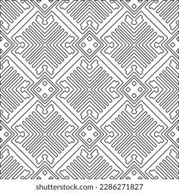 Textura elegante con figuras de líneas.Patrón geométrico en blanco y negro para páginas web, texturas, tarjetas, afiches, tela, textil. Diseño repetitivo gráfico monocromo. 