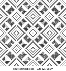 Textura elegante con figuras de líneas.Patrón geométrico en blanco y negro para páginas web, texturas, tarjetas, afiches, tela, textil. Diseño repetitivo gráfico monocromo. 